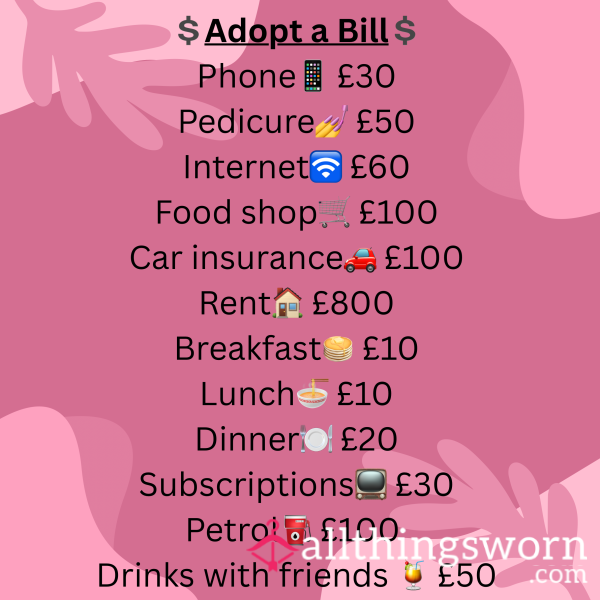 Adopt A Bill🎀