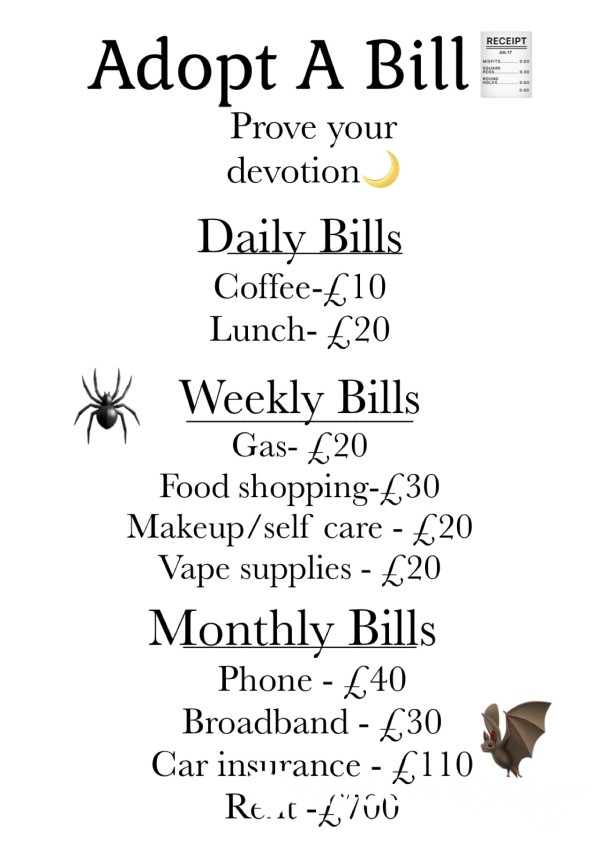 Adopt A Bill🖤