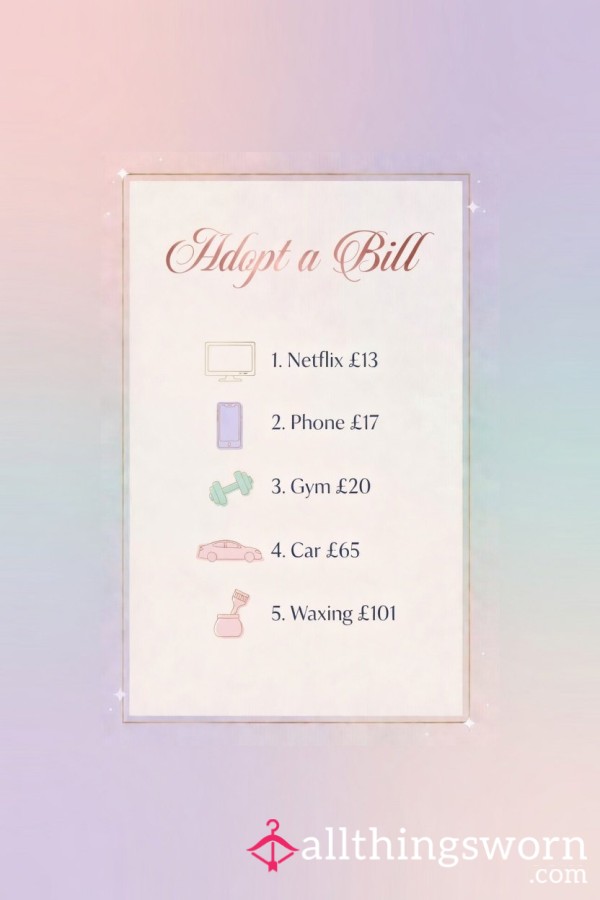 Adopt A Bill 💷💷