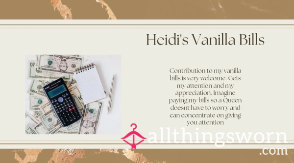 Heidi's Vanilla Bills ✨️