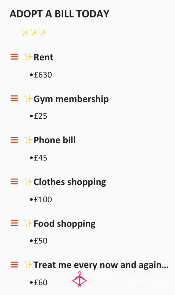 ADOPT A BILL FOR GODDESS✨👑