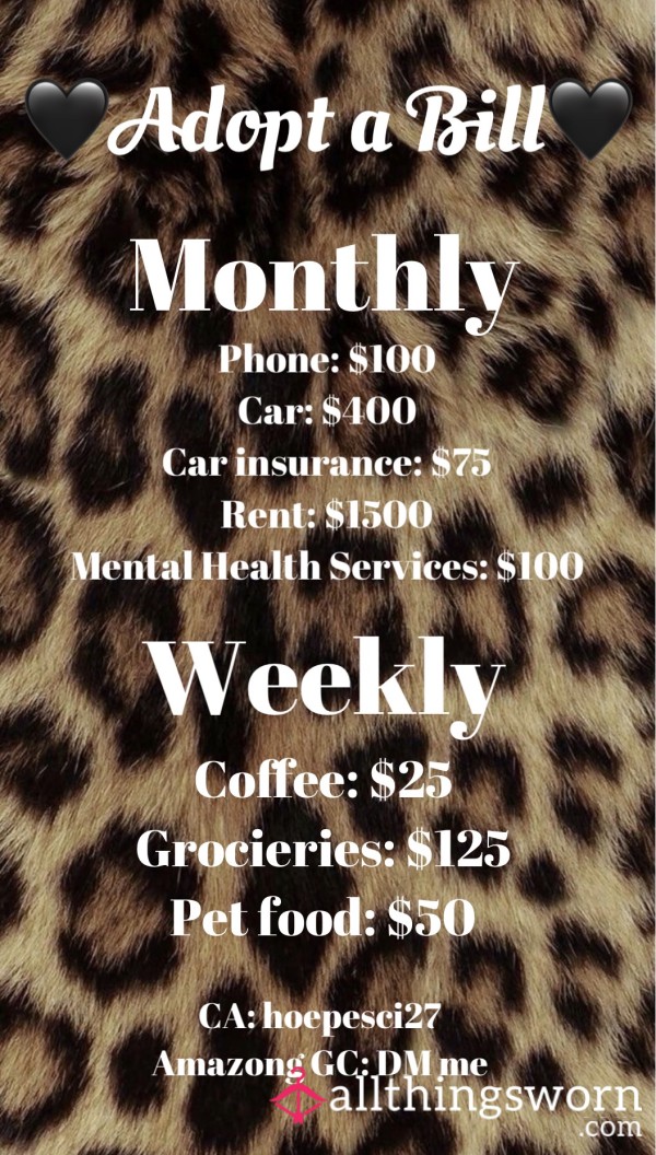 Adopt A Bill🖤