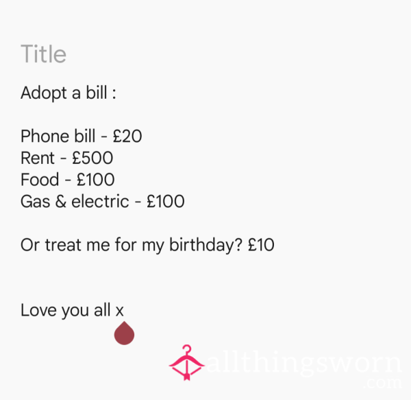 Adopt A Bill