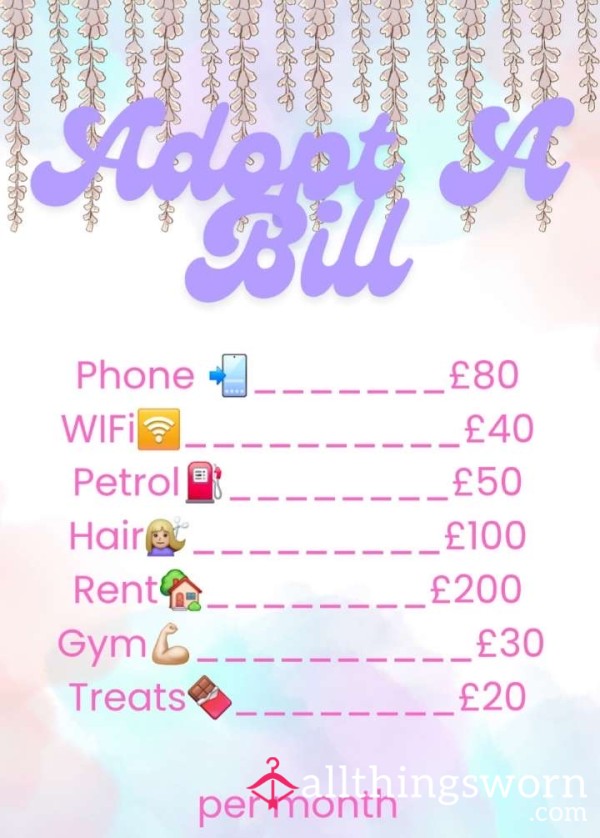 Adopt A Bill 😘😘