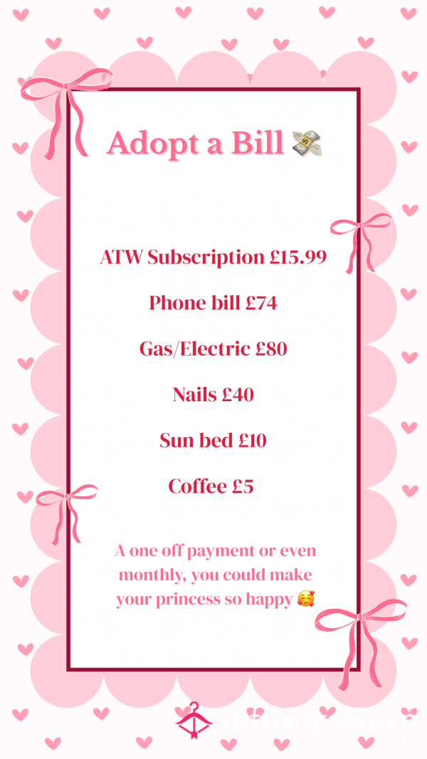 Adopt A Bill🥰🎀