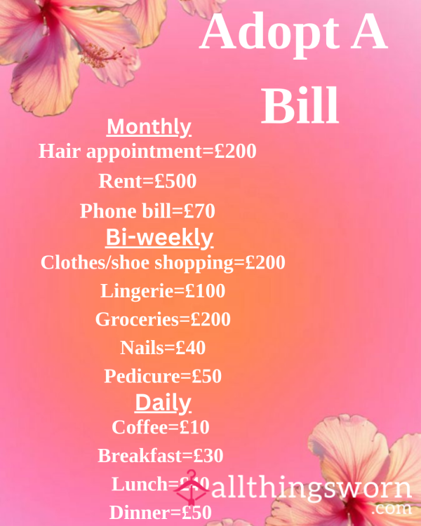 Adopt A Bill😘