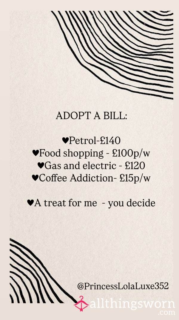 ADOPT A BILL🧖🏼‍♀️