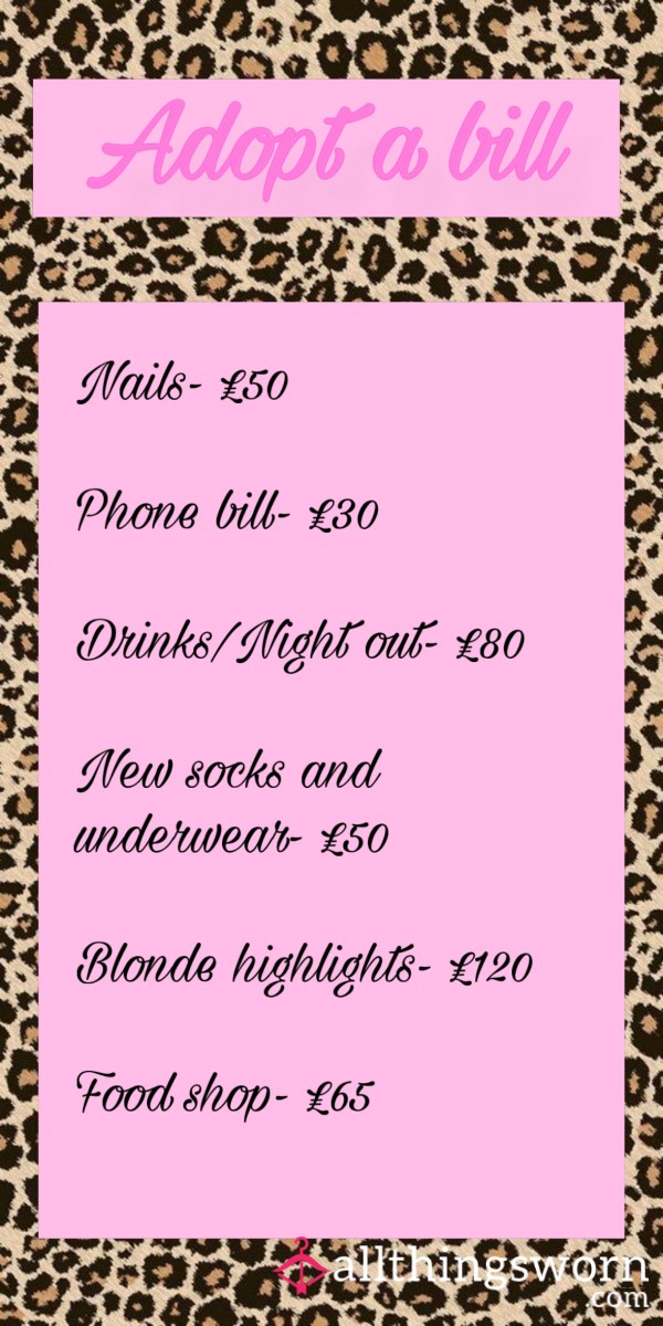 Adopt A Bill And Spoil Me 💋💞