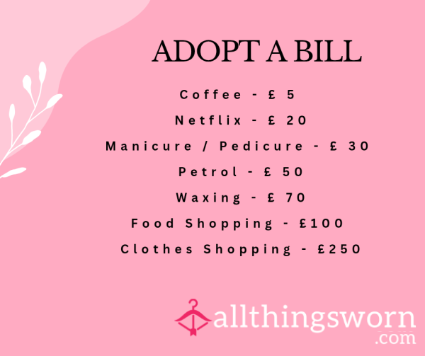 Adopt A Bill For 2ofUs