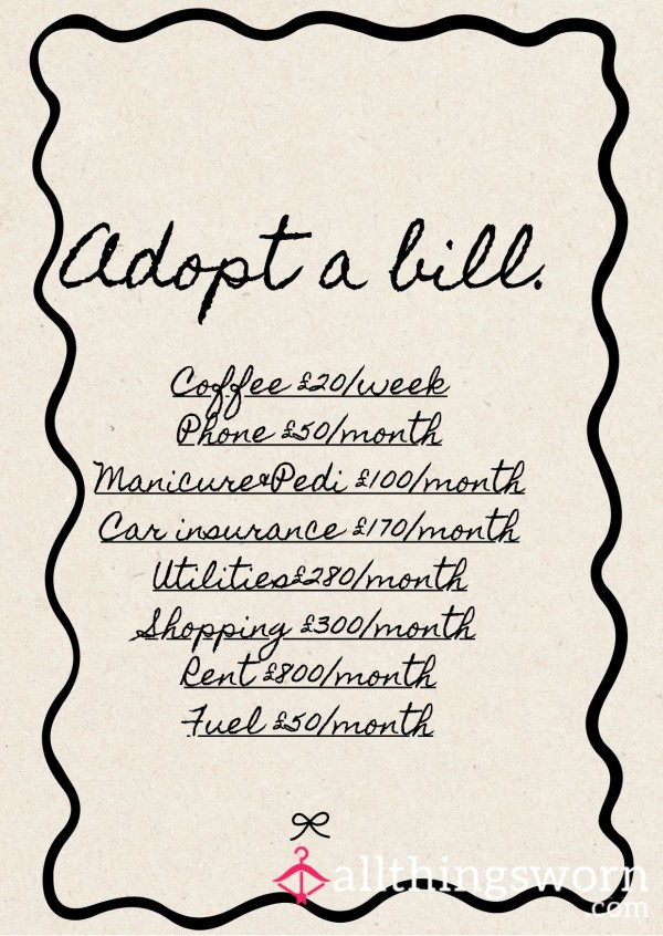 Adopt A Bill For A Beautiful Goddess Like Me 🧝🏼‍♀️✨