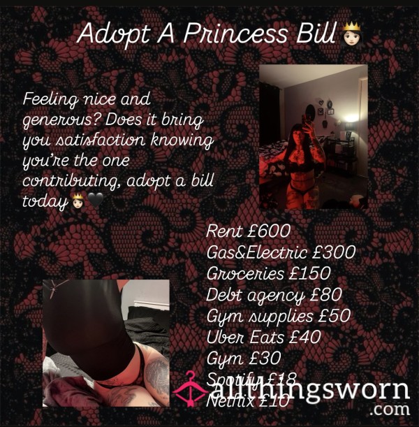 Adopt A Bill For Princess👸🏻