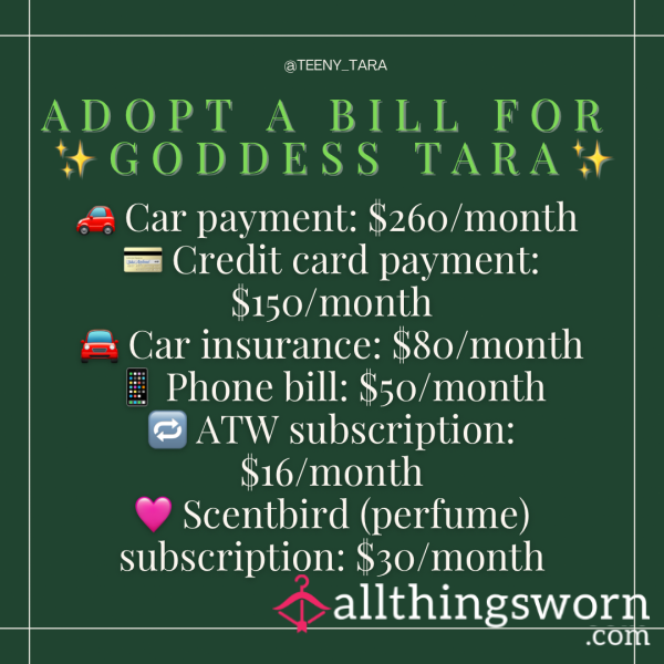 Adopt A Bill 💵 (for Subs)