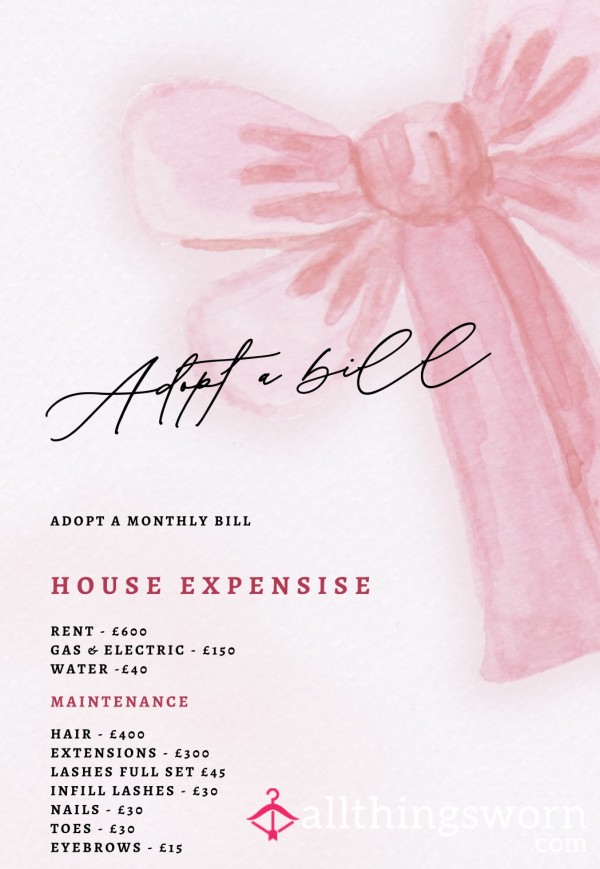 Adopt A Bill — Spoil Me Like A Good Boy Should 💕