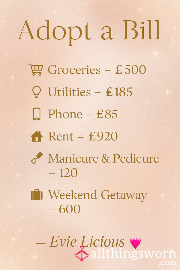 Adopt A Bill 💅🏾 Spoil Me Properly 💞