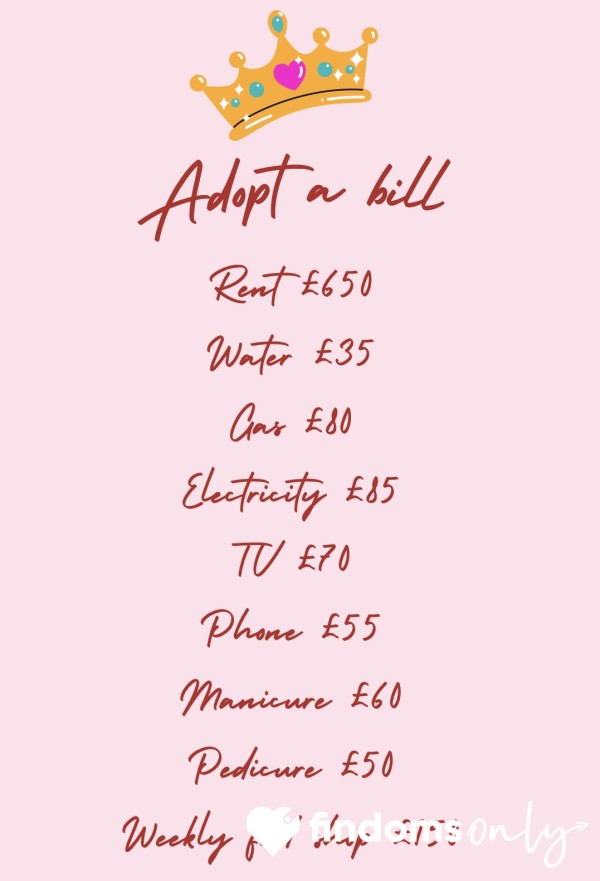 Adopt A Bill - Take Care Of Your Princess 👸🏼