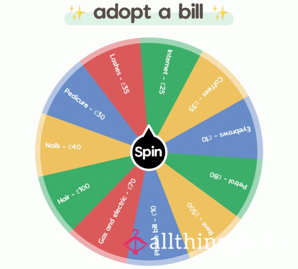 Adopt A Bill Wheel Of Fortune X