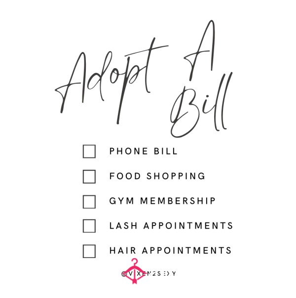 Adopt A Bill ~ Your Money Looks Better Covering My Expenses… 💸💋