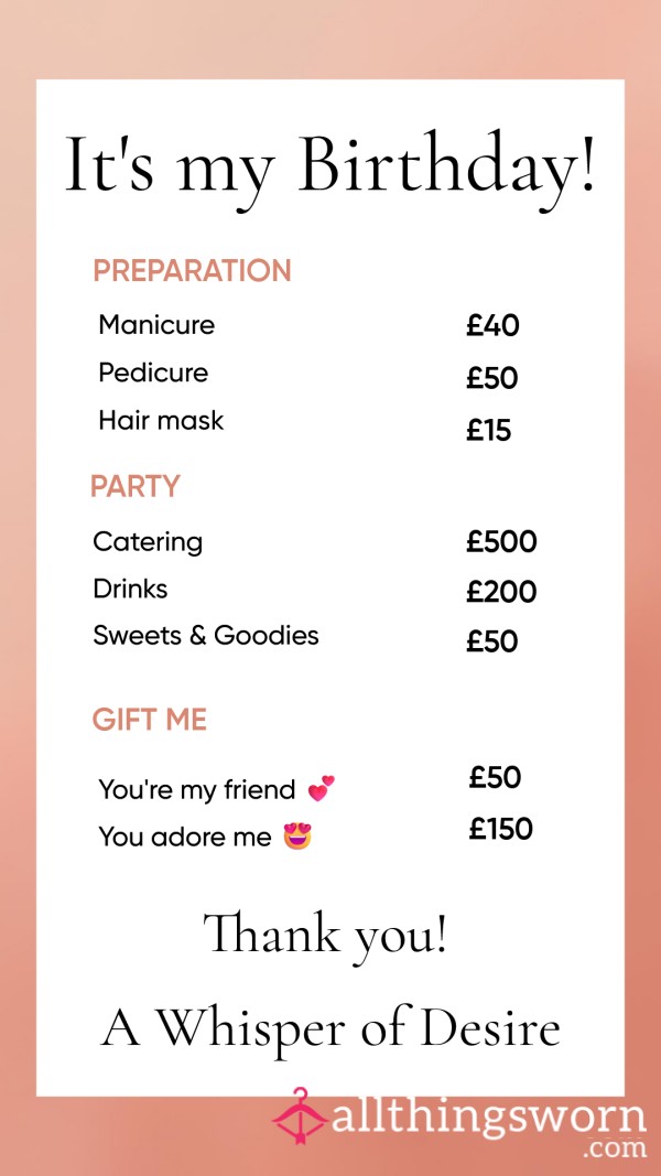 Adopt A Birthday Bill 😍!