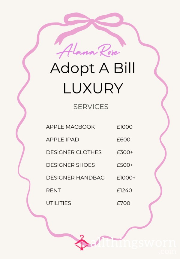 Adopt A Luxury Bill