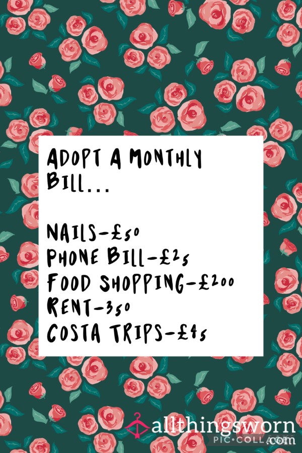 Adopt A Monthly Bill