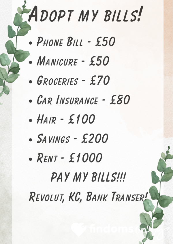 Adopt My Bills!