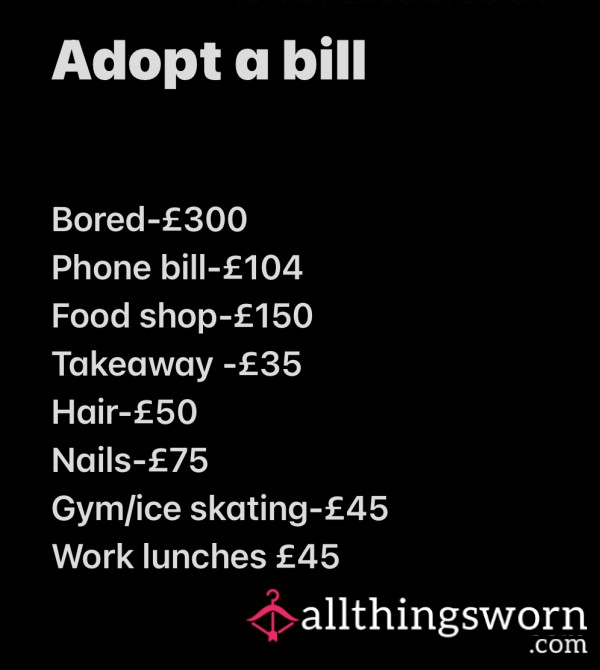 Adopt One Of My Bills
