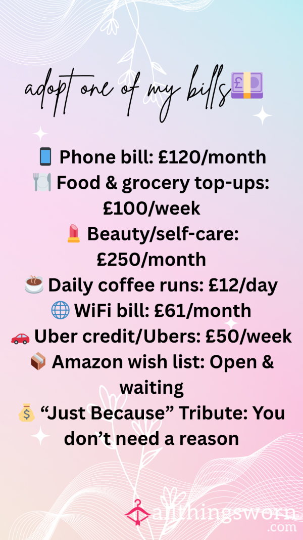 Adopt One Of My Bills 💋