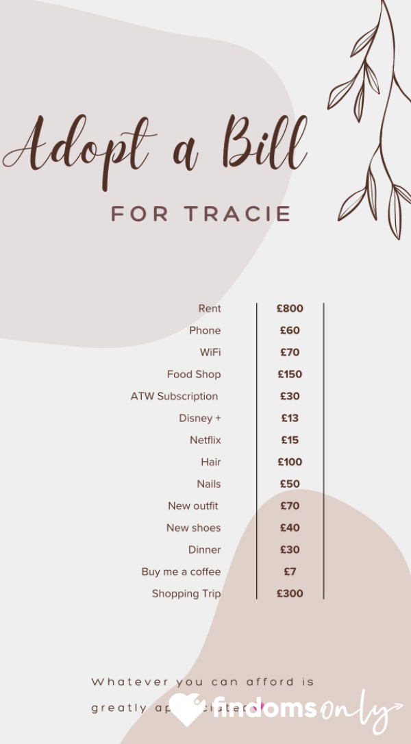 Adopt Tracie's Bills.