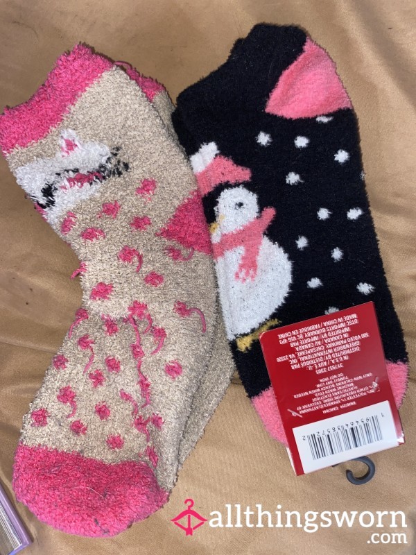Adorable Kitty Cat Fluffy Socks