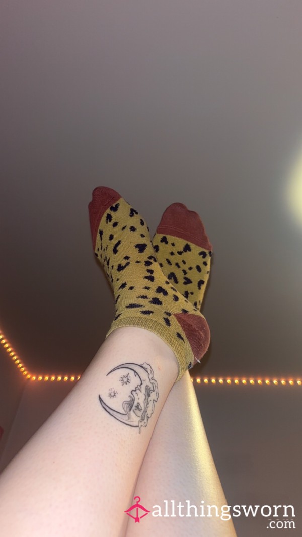 Adorable Leopard Print Ankle Socks💛