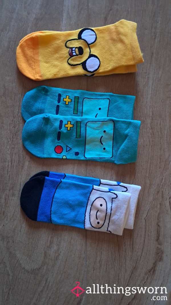 Adventure Time Ankle Socks 🌈