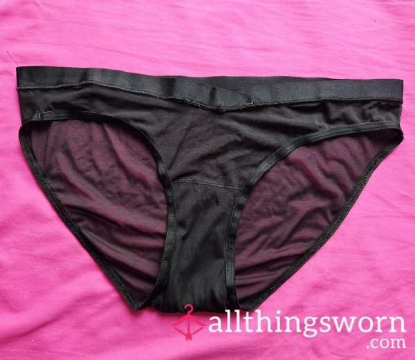 Aerie Black Mesh Panties