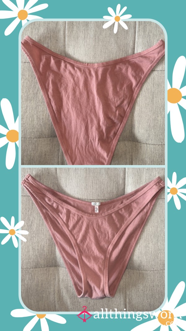 Aerie - Dusty Rose Cotton Ribbed Panties 🎀