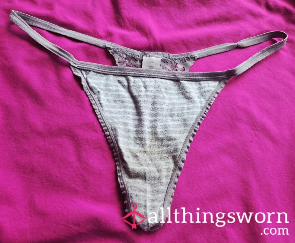 Aerie Gray Cotton G String