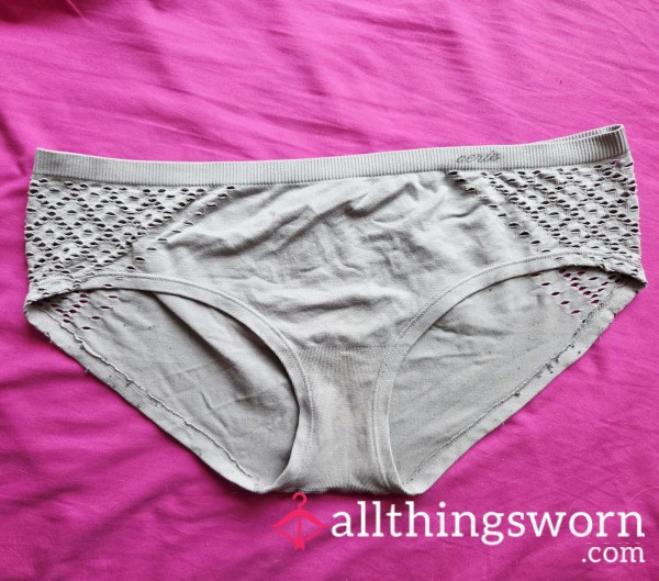 Aerie Gray Micro Fiber Panty With Cutouts