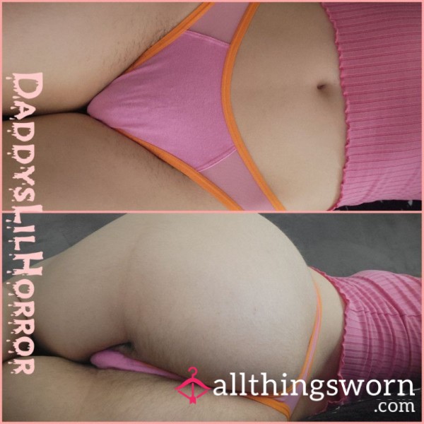 Aerie Pink Mesh Thong