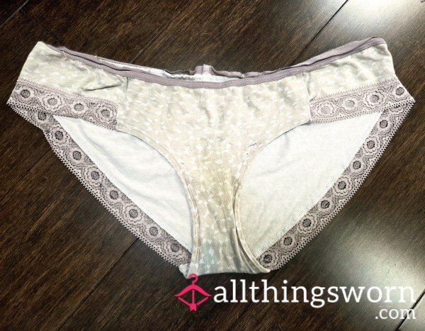 Aerie Well Worn Cream Panties