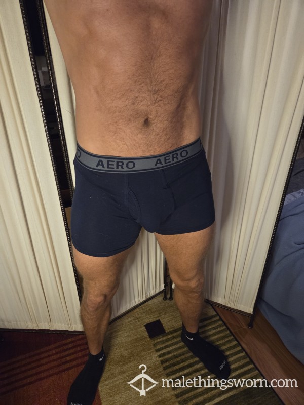 Aero Box/Briefs - Black With Grey Waistband