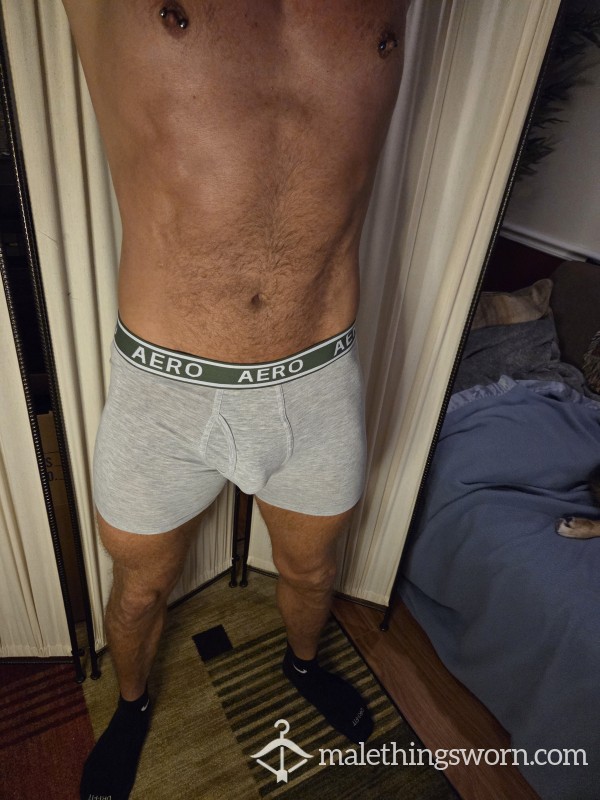 AERO Boxer/Briefs Grey With Black Waistband