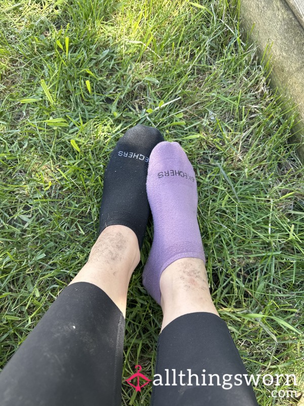 After Gardening All Dayyyy I Have 2 Mismatched, Dirty, Sweaty Socks For You. I Know You Want These Nasty Things For Your Collection 😘😘