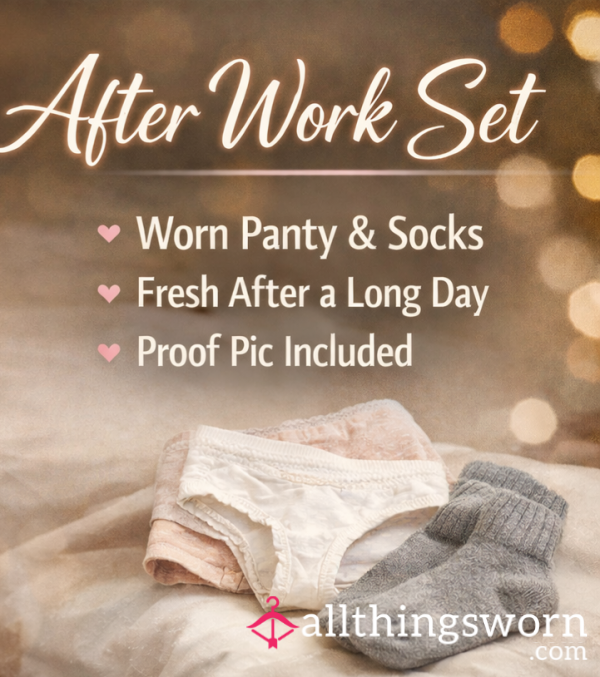 🔥 After Work Set. 1 Pair Of Panties & 1 Pair Of Socks.