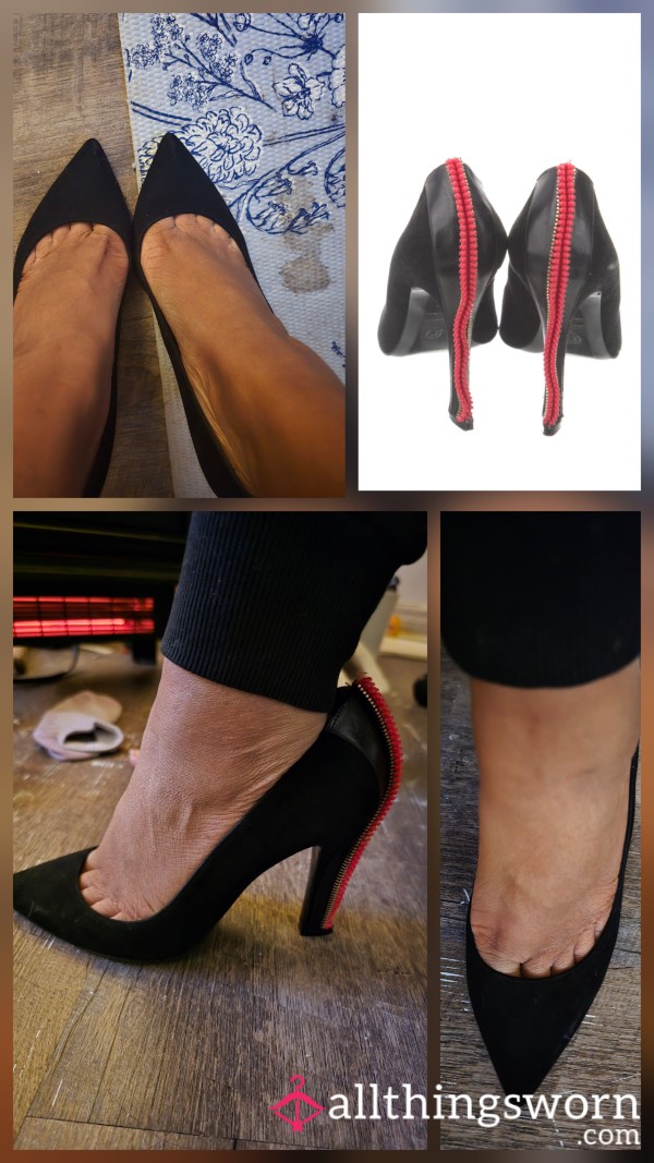 Alexander McQueen Heels Red & Black, Worn & Irresistible