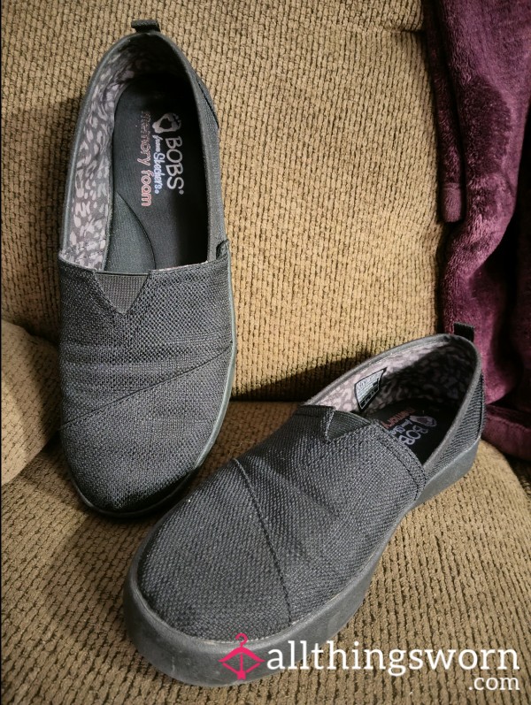 All Black BOBS Work Shoes