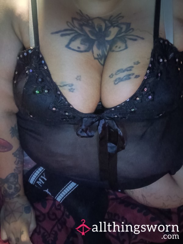 All Black Lace Teddy