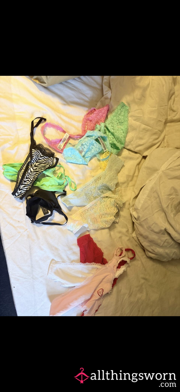 All Different Colour Thongs.