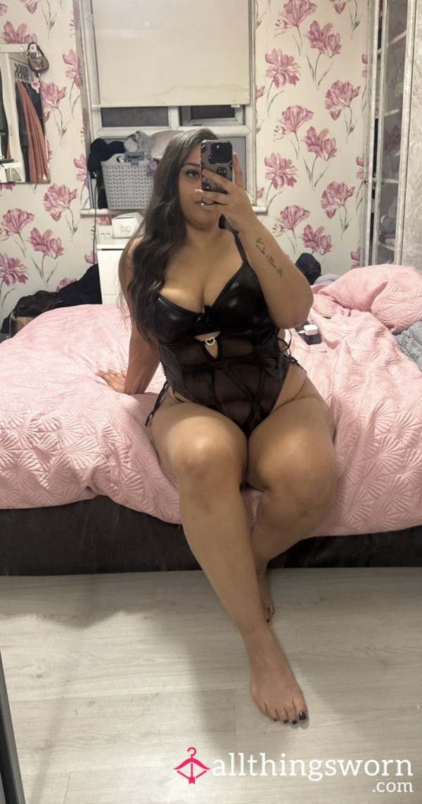 All In One Black Lingerie🖤 + 3 Min Custom