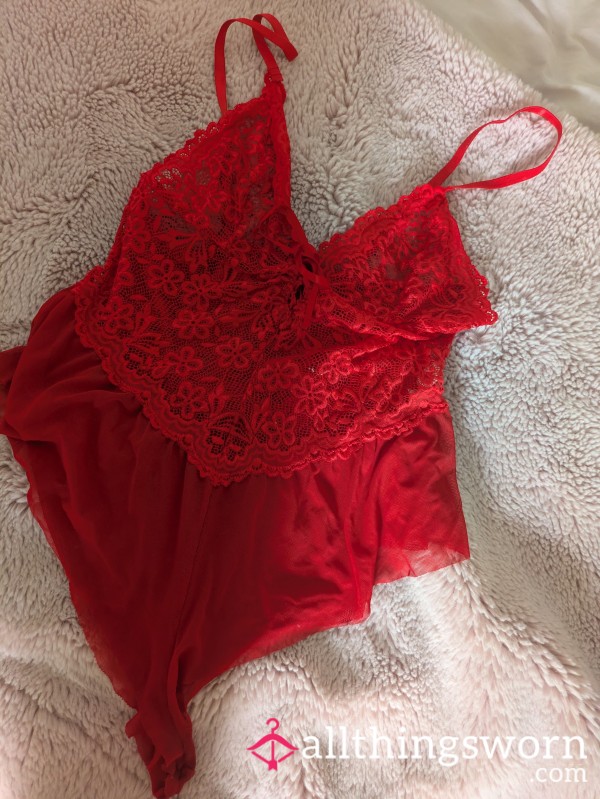All In One Pretty Red Nightwear