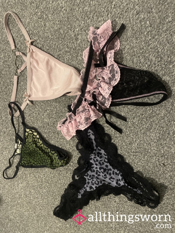 All Well Used Thongs 💦 Will Come With 1 Days Wear