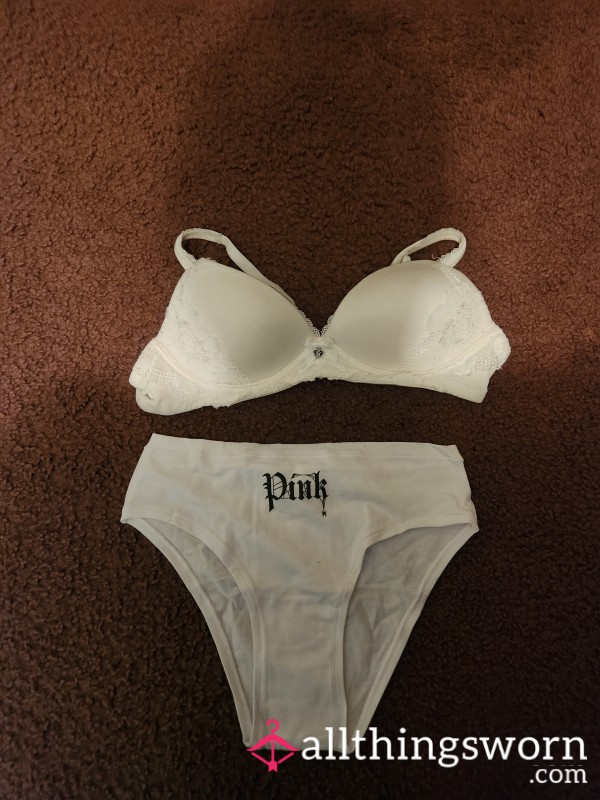 All White Set 🤍 Bra & Panties