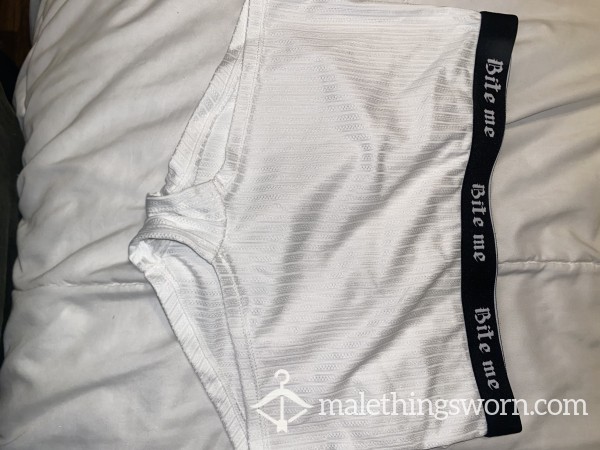 All White Super Thin Men’s Underwear